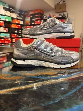 Nike P-6000 Men’s Sneakers — Silver/Black Pre-Owned w/ Box. 11.5M